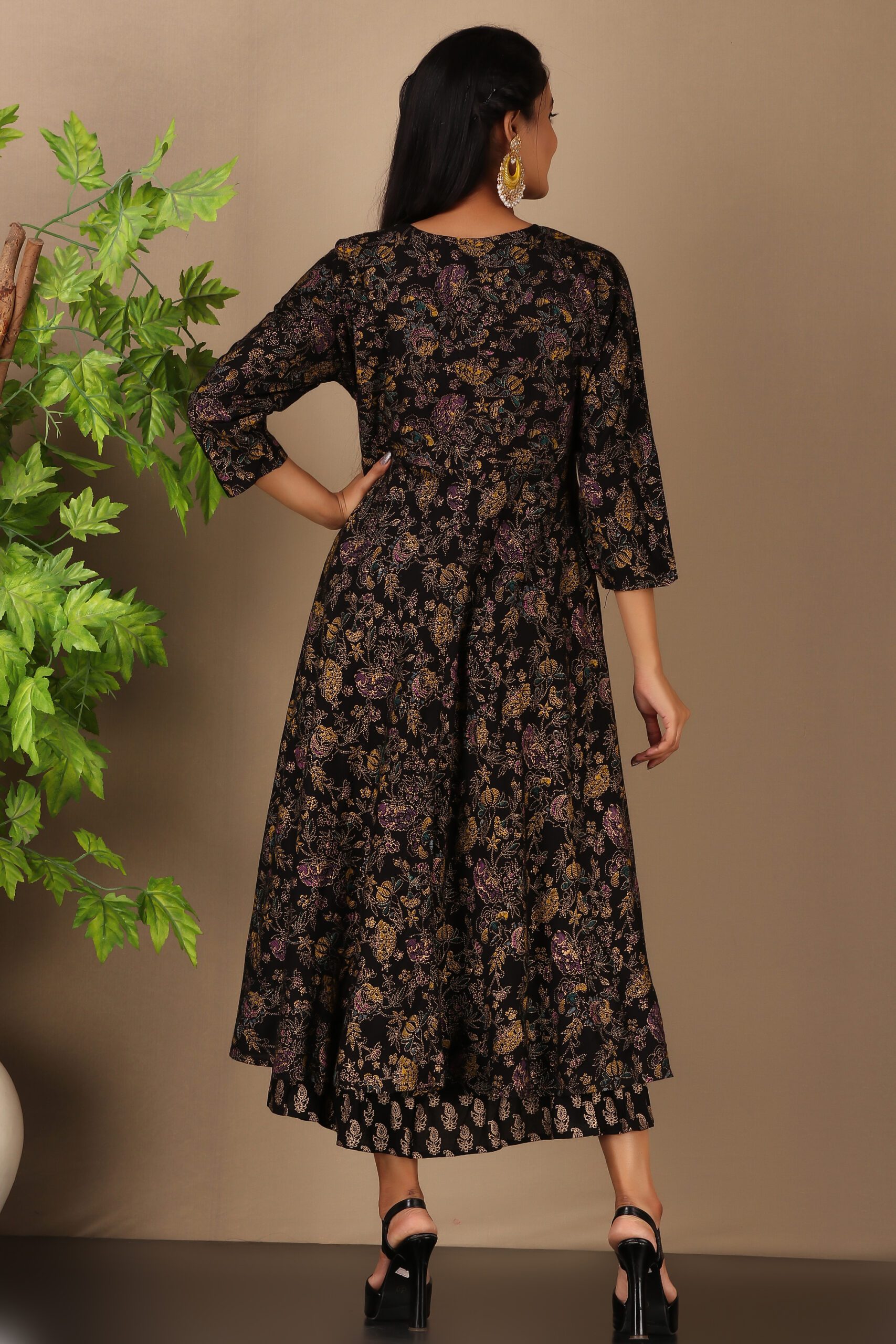 Black dress with jacket