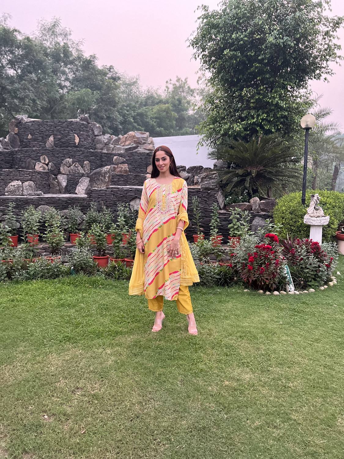 Silk Embroidered Suit Set