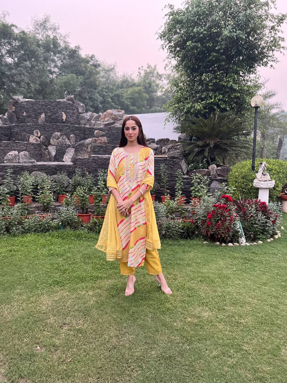 Silk Embroidered Suit Set