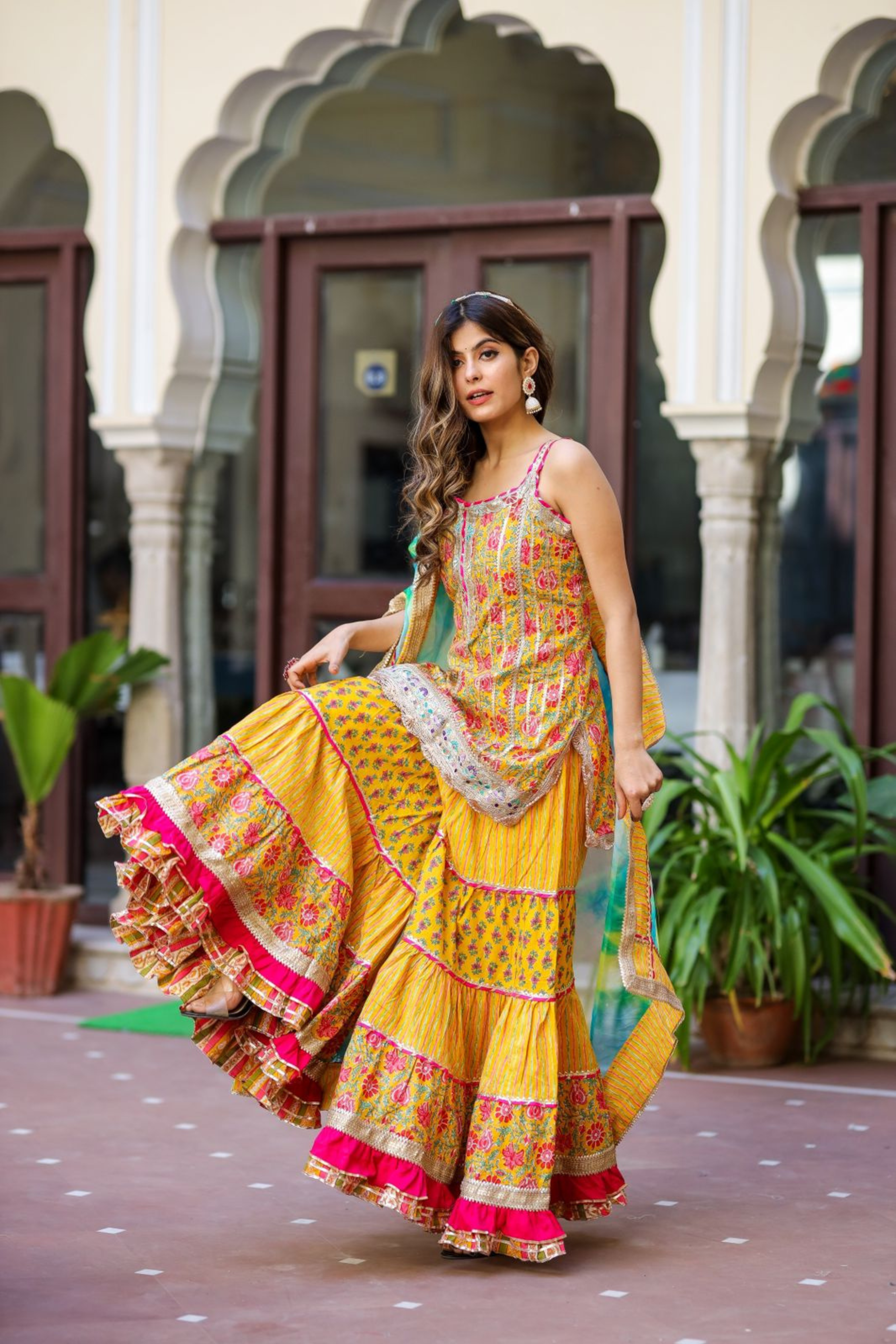 Heavy Sharara Suit Set