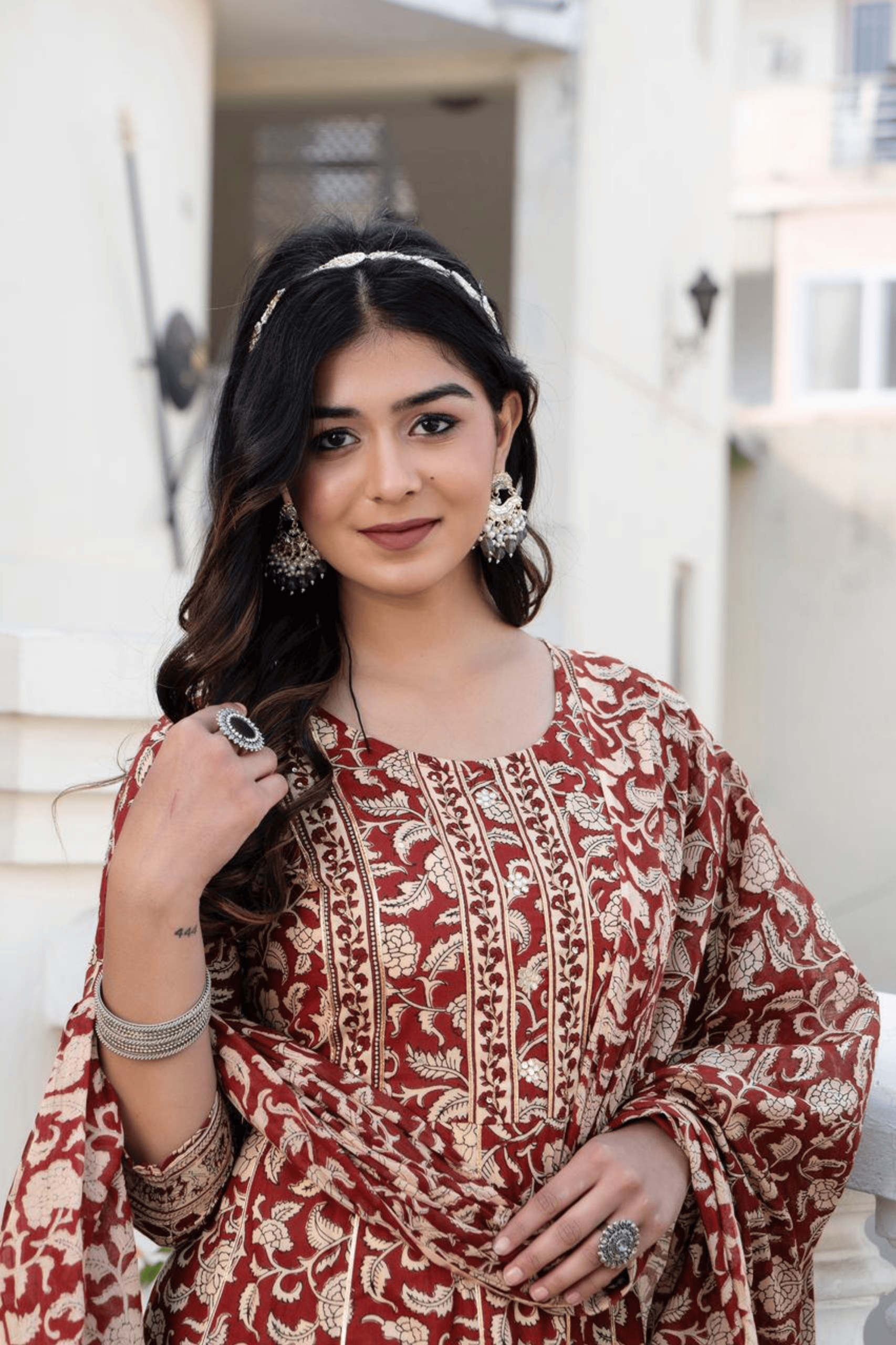 Pure Cotton Anarkali Set