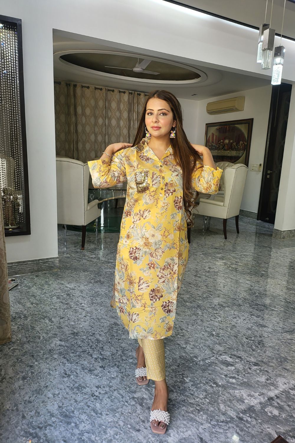 Pure Cotton Muslin Summer Friendly Co-Ord Set