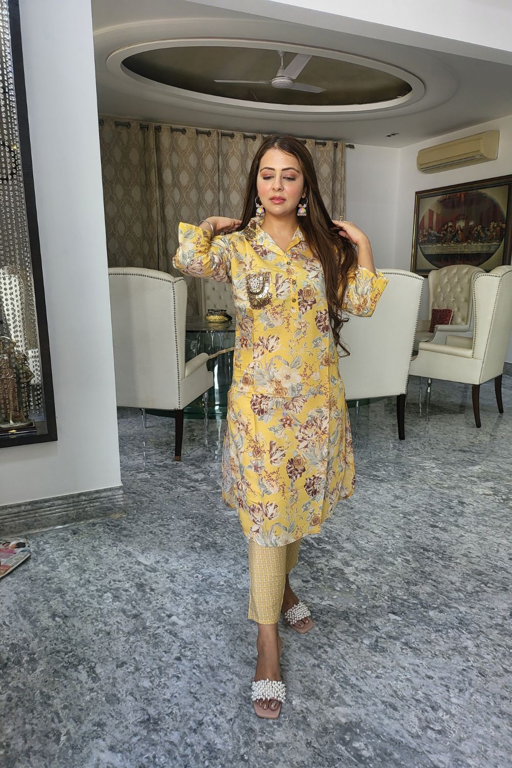 Pure Cotton Muslin Summer Friendly Co-Ord Set