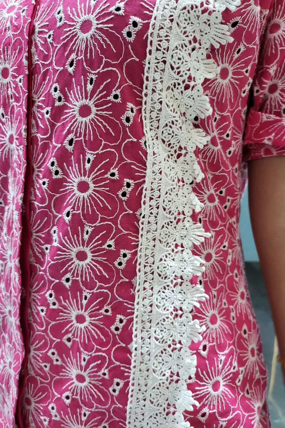 Pure Cotton Shiffli Luxury Coord Set