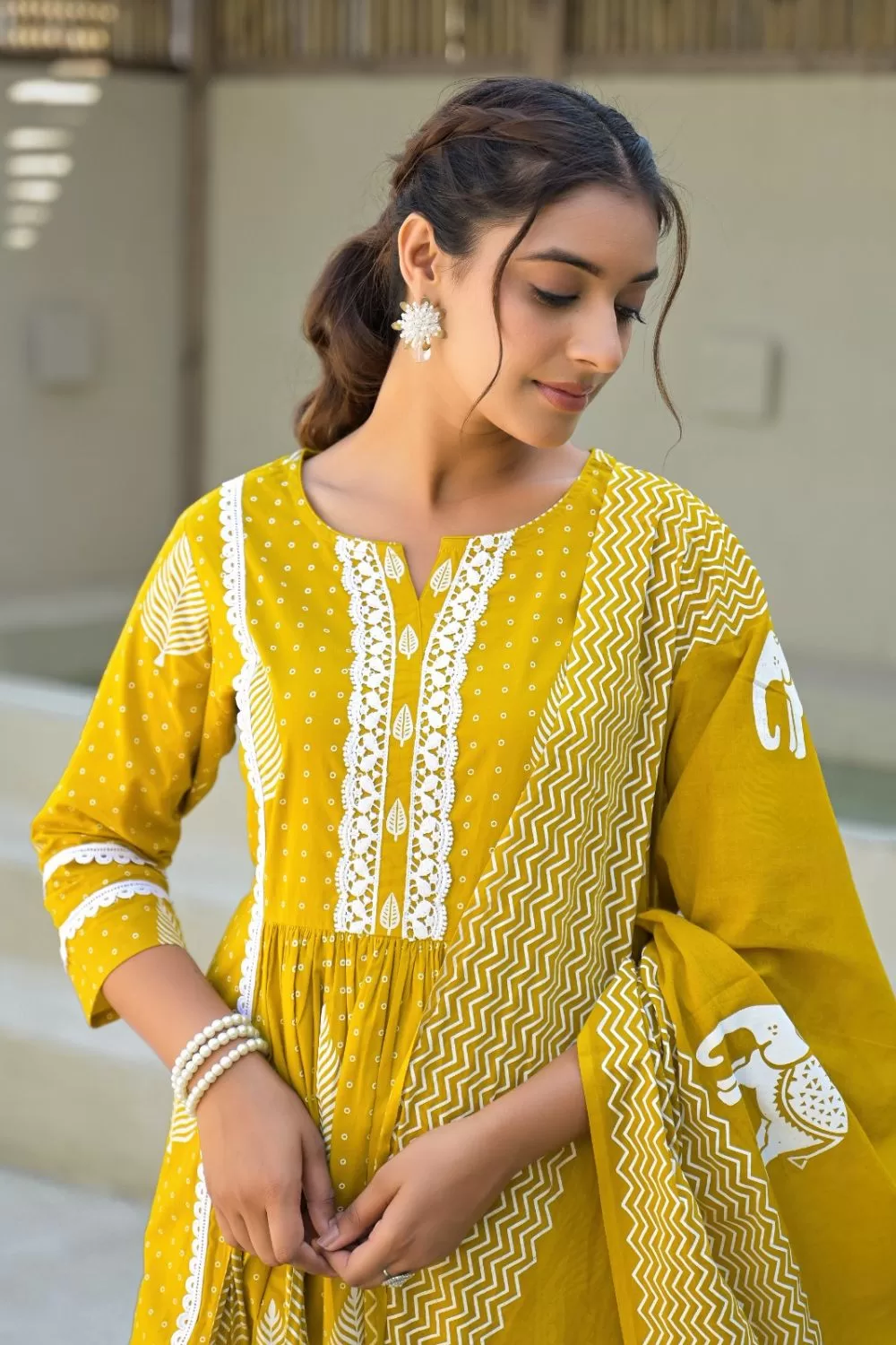 Pure Cotton Block Print Suit Set