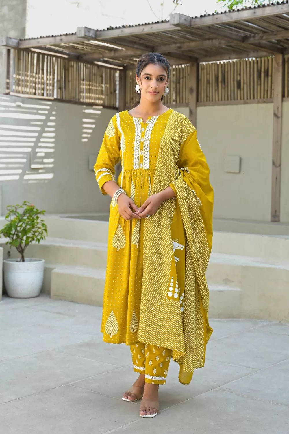 Pure Cotton Block Print Suit Set