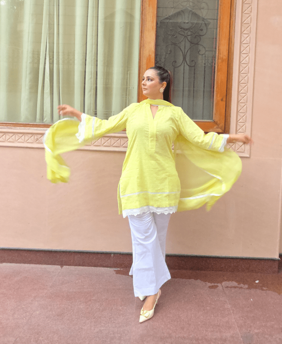 Ireshh Noor Hakoba Suit Set – Pure Cotton Hakoba with Mulmul Lining & Chiffon Dupatta - Image 5