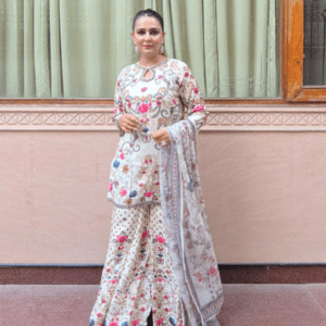 Luxury Pure Crepe Sharara Set for Women