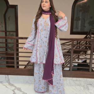 Saanjh Crepe Peplum Plazo Set