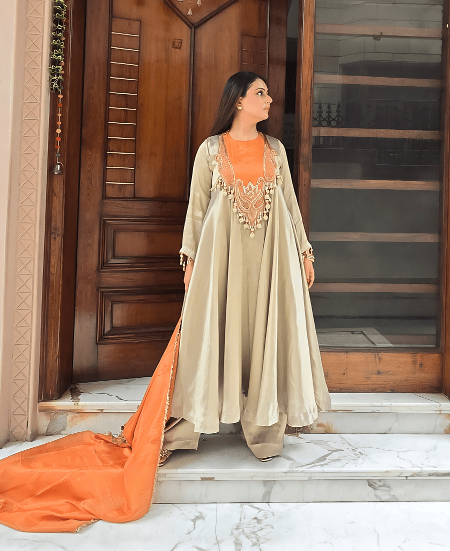 Premium Designer Adaa Anarkali | Handwork & Embroidery