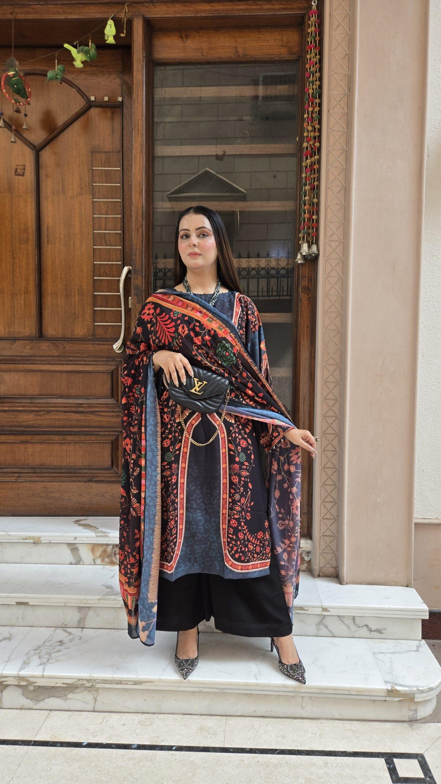 Designer Kashmiri Choga Phiran Set