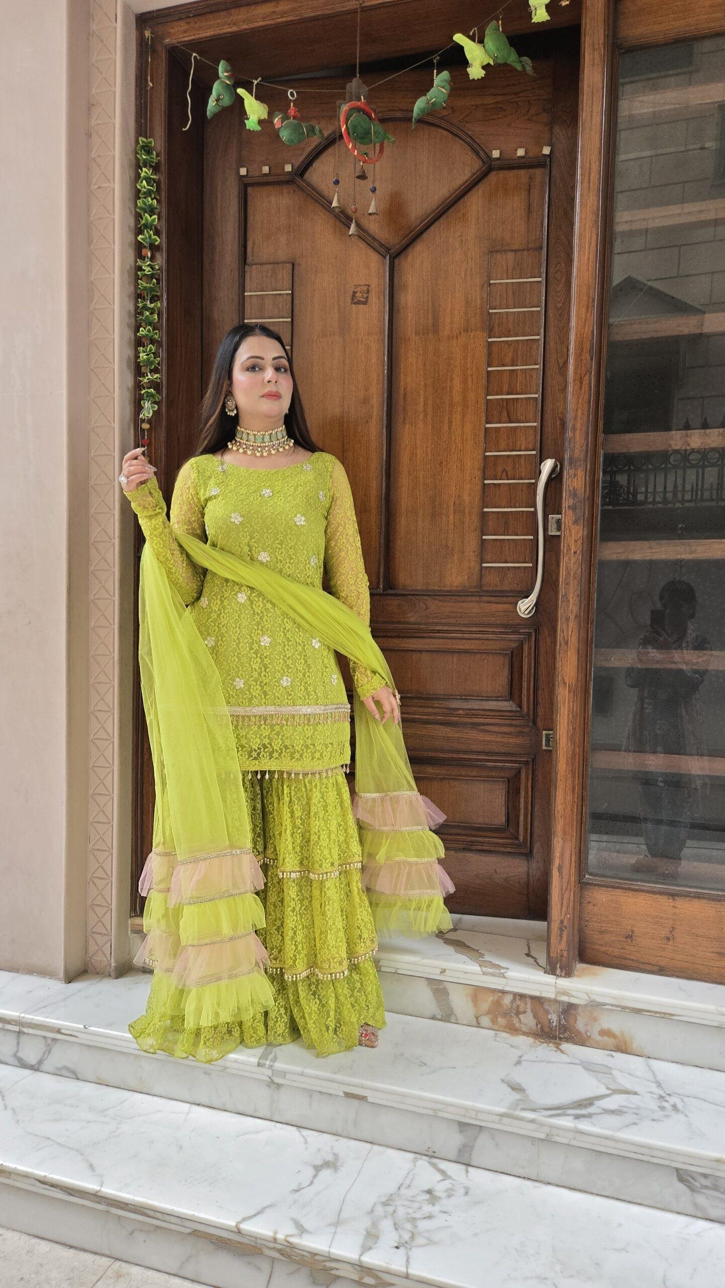 Noor-e-Utsav Sharara Set - Image 7