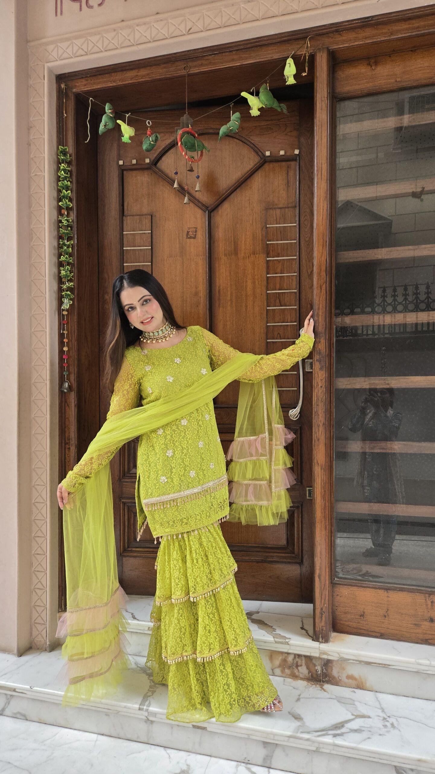 Noor-e-Utsav Sharara Set - Image 9