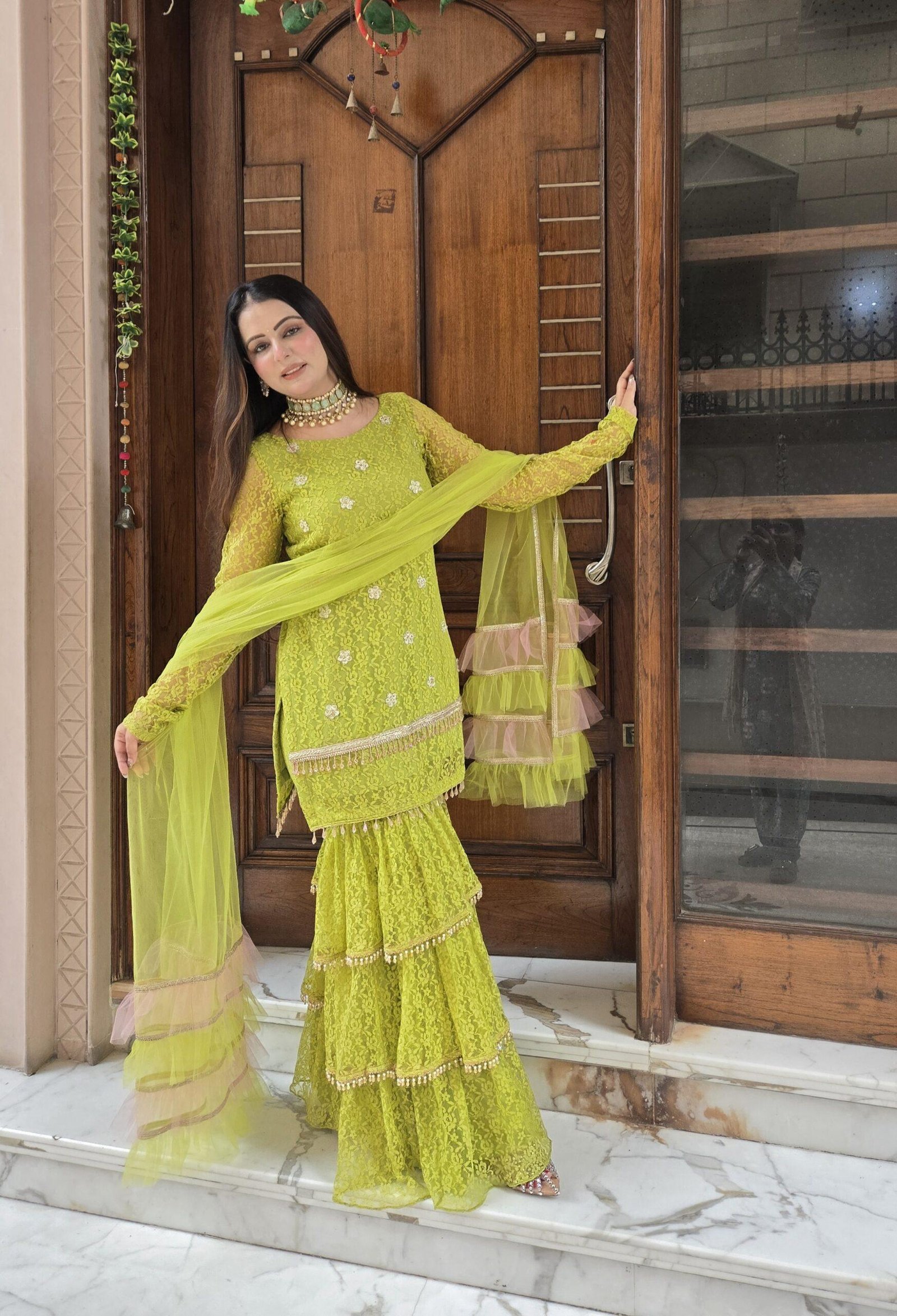 Noor-e-Utsav Sharara Set