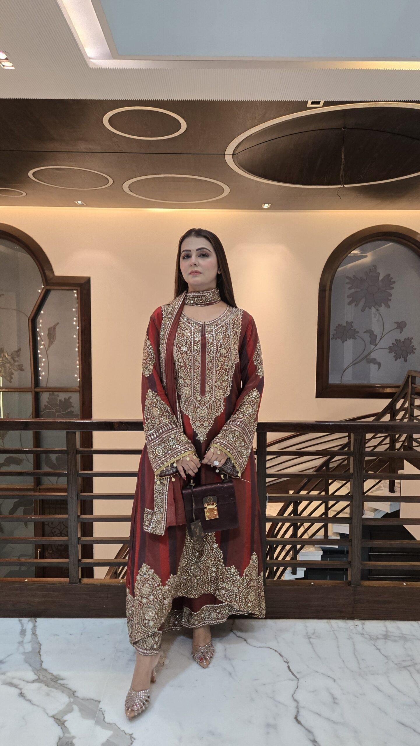 Noor-e-Mehfil Premium Festive Suit Set - Image 6