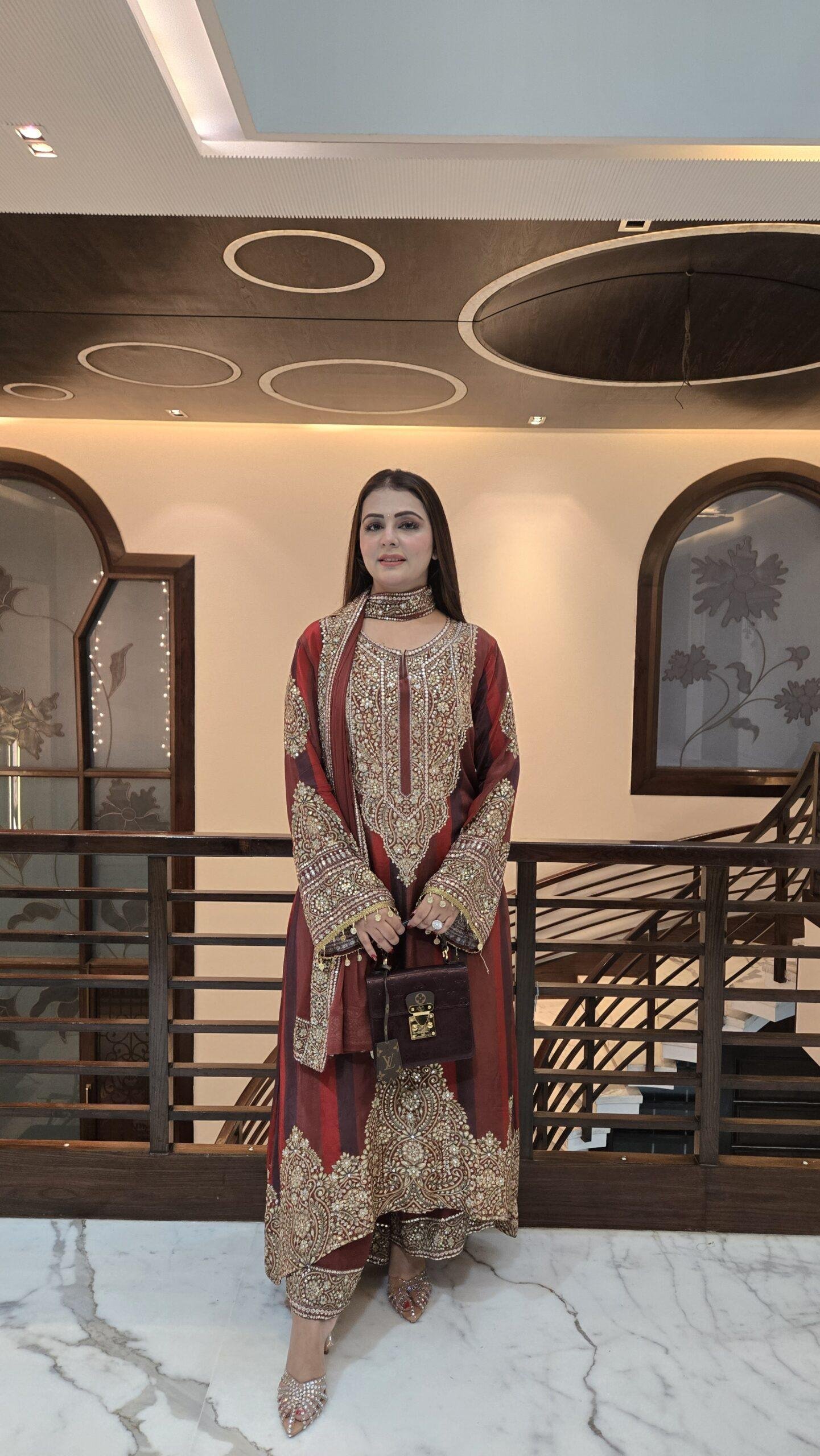 Noor-e-Mehfil Premium Festive Suit Set - Image 8