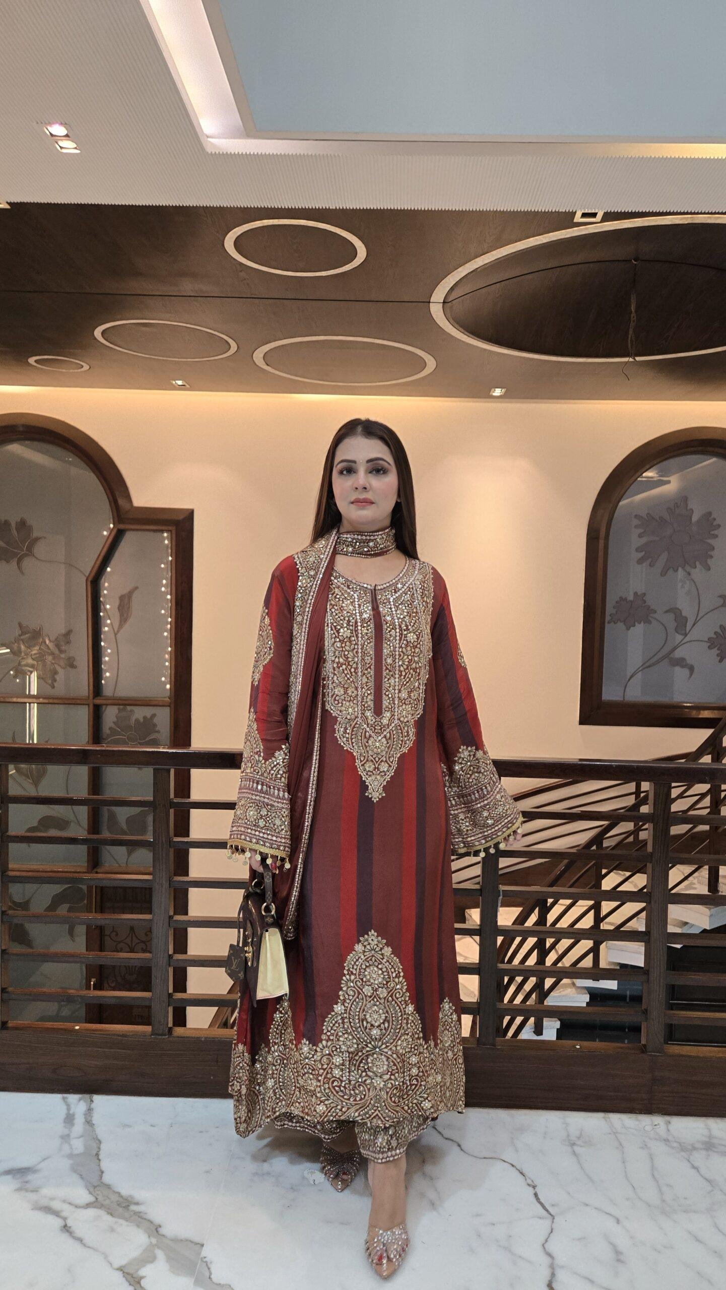 Noor-e-Mehfil Premium Festive Suit Set