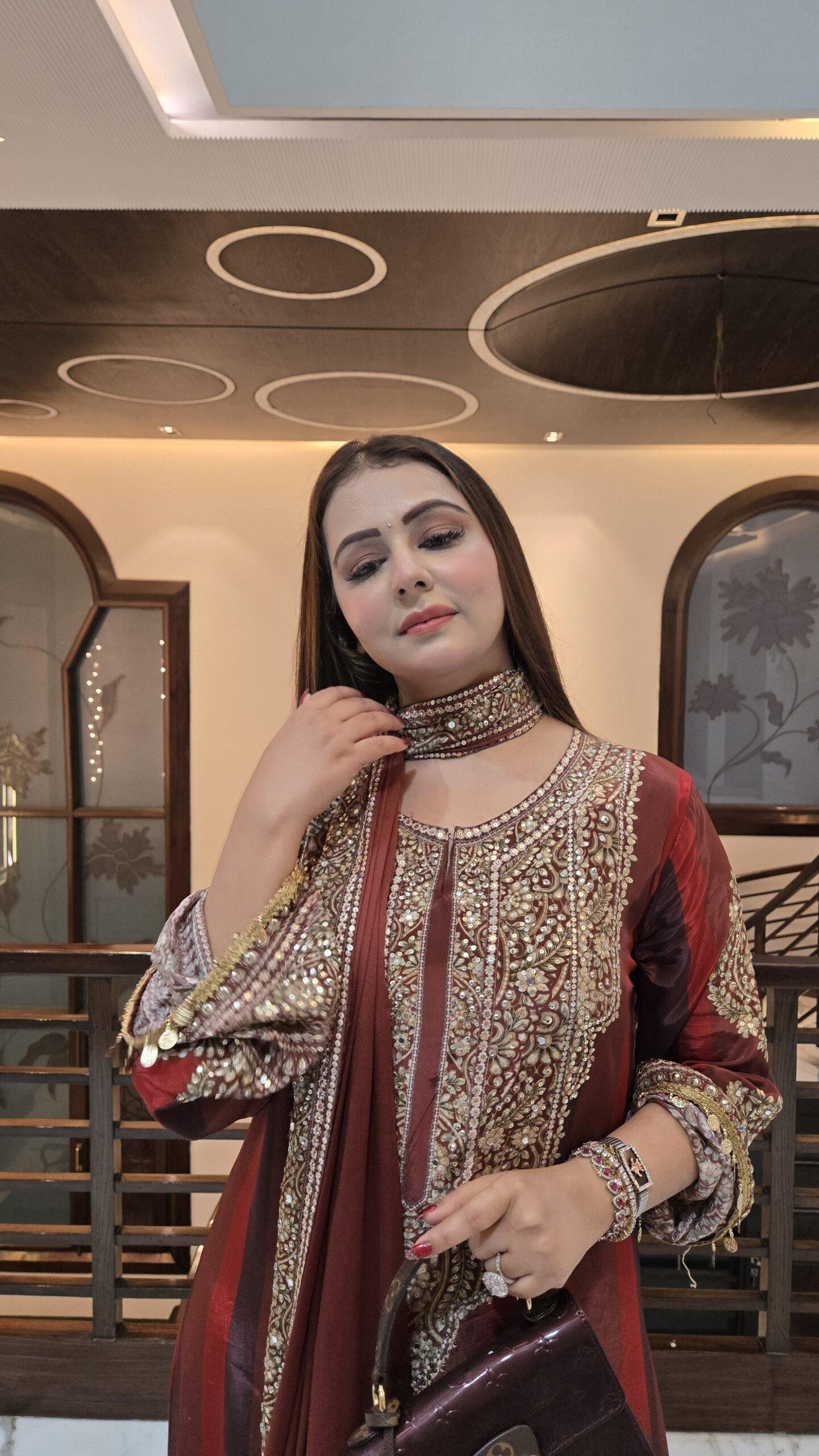 Noor-e-Mehfil Premium Festive Suit Set - Image 5
