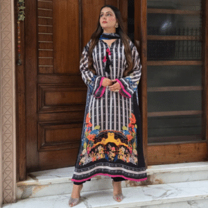 Pakistani Designer Printed Suit Set